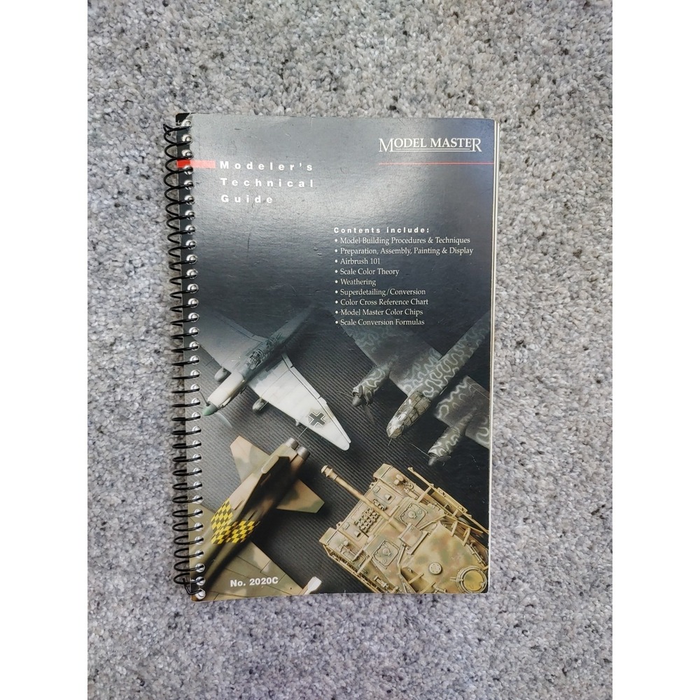 Testor USA Model Master Modeler's Technical Guide #2020C 1998 Spiral Bound EUC